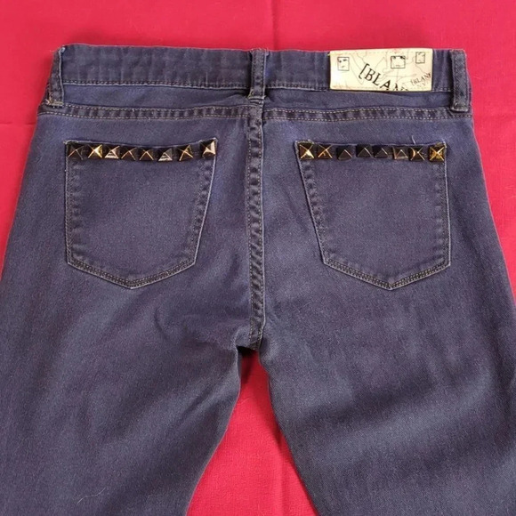 Blank NYC Studded Skinnies, Indigo Blue Low Rise Jeans For Kitty Rescue! - Picture 1 of 16